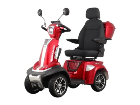 Scooter de Mobilidade E-MOBI Duos Mobile na cor vermelha — Resplen Motors
